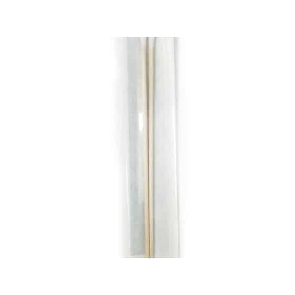 A pair of sterile cotton bud applicator/swab sticks with wooden handles in a clear plastic sleeve, shown on a plain white background.