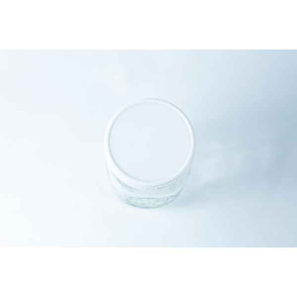 The Mason Jar Lids | Wide Mouth 86mm in plain white plastic are shown from above on a light, minimal background, highlighting their clean and modern design.