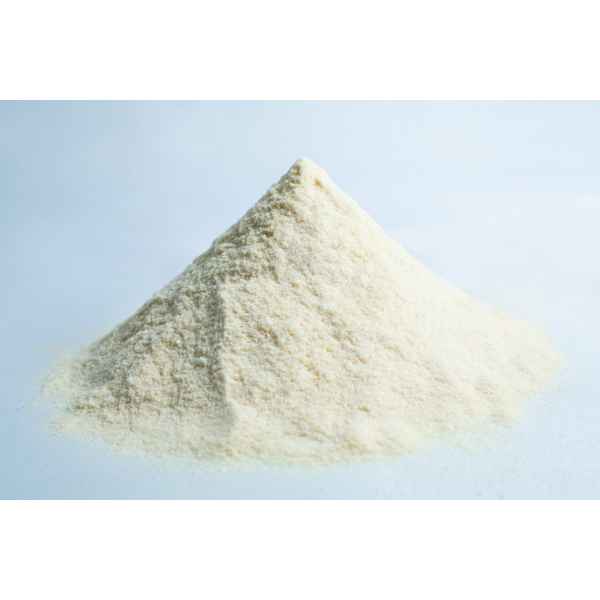 A small mound of fine, off-white powder—Agar Mix MYAG Antibacterial Malt Extract Yeast—rests on a light surface.