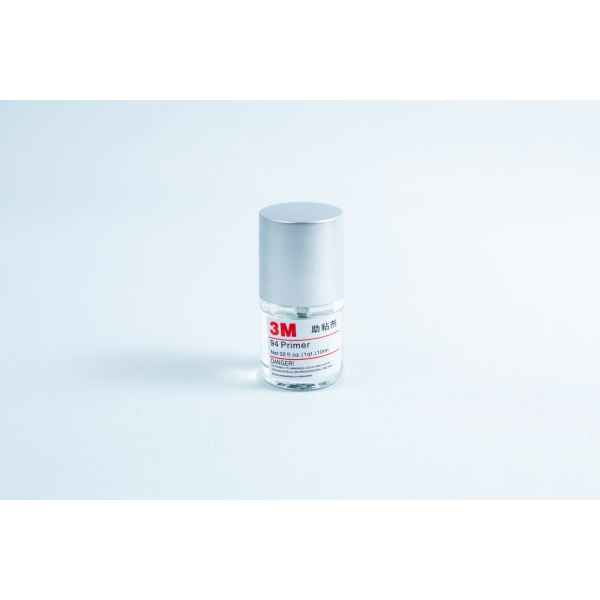 Primer 94 multisurface for 3M glue, 10ML bottle with silver cap on a white background—perfect as a tape primer for 3M adhesive applications.