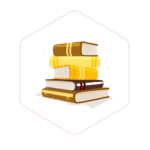 A stack of five colourful books arranged in a hexagon frame on a light background, perfect for those interested in mushroom farming supplies or exploring Mushroom Supplies Australia.