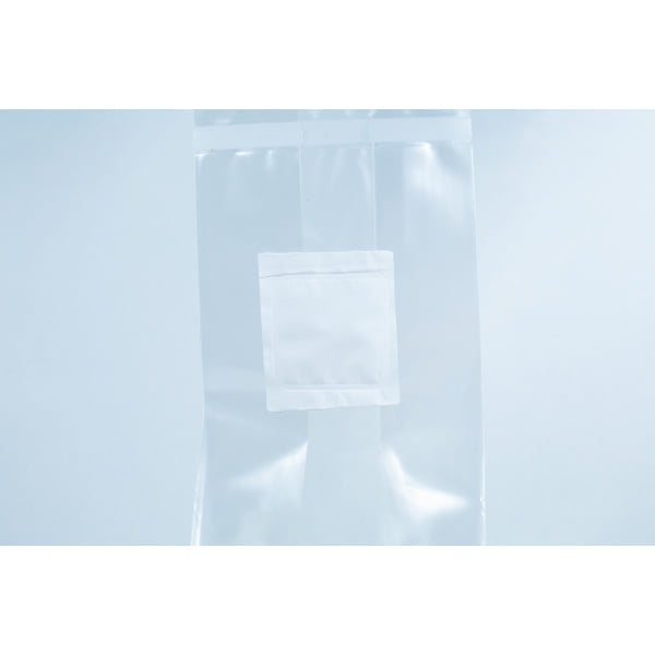 Pre-sterilised organic rye grain for mushroom cultivation comes in a clear resealable bag with white label, injection port, and air filter, photographed against a light background.