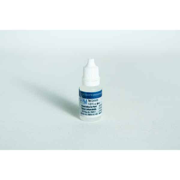 Small white bottle with a blue label and dropper cap, labelled "Plant Cell Tissue Culture Starter Kit," placed on a plain white background.