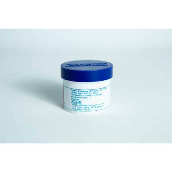 Metroark Silicone Grease Lubricant High Temp Vacuum in a small white container with a blue lid and blue text, set against a plain light background.